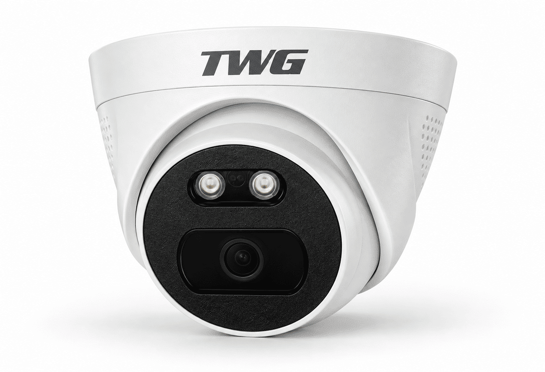 Câmera Dome IP PoE TWG TW-5611 AR 4MP Dual Light