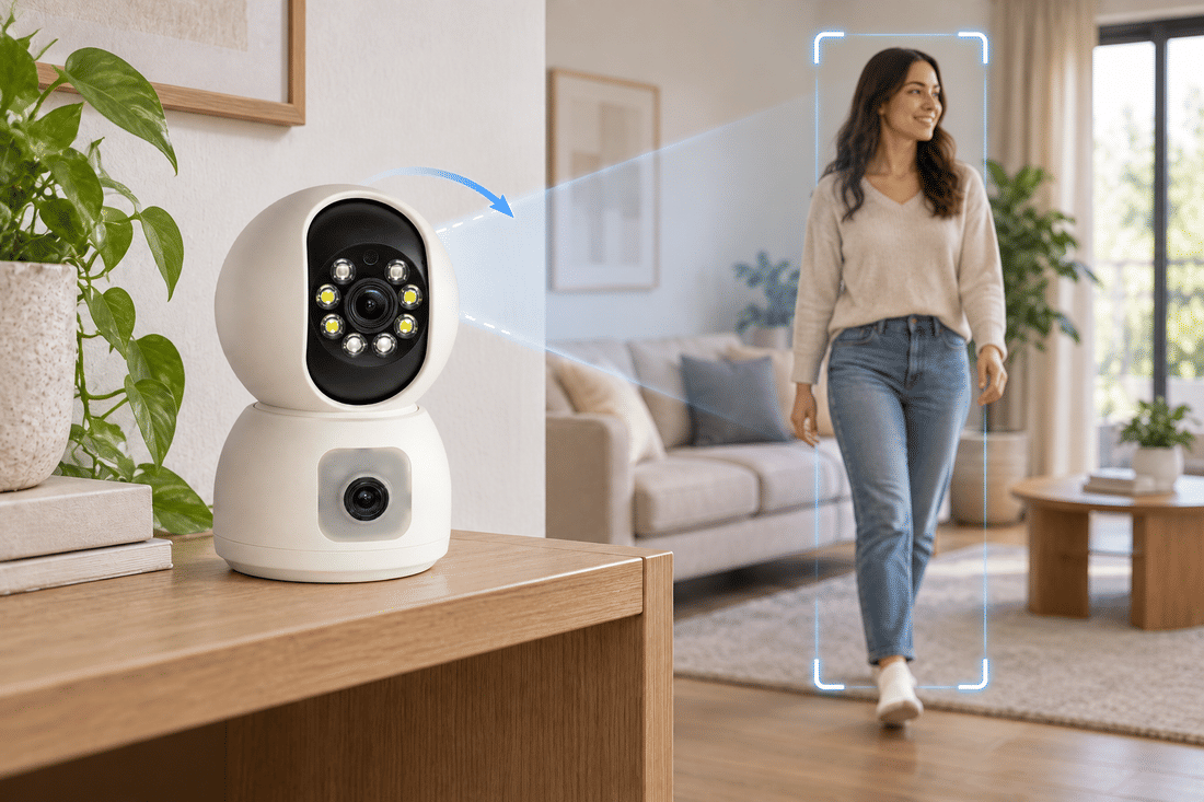 Auto tracking da camera TWG TW-9510 RB acompanhando movimento de pessoas