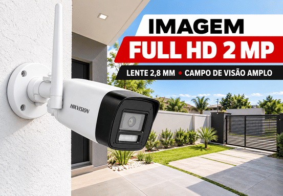 Câmera bullet Hikvision de 2MP do kit NKS422W0H