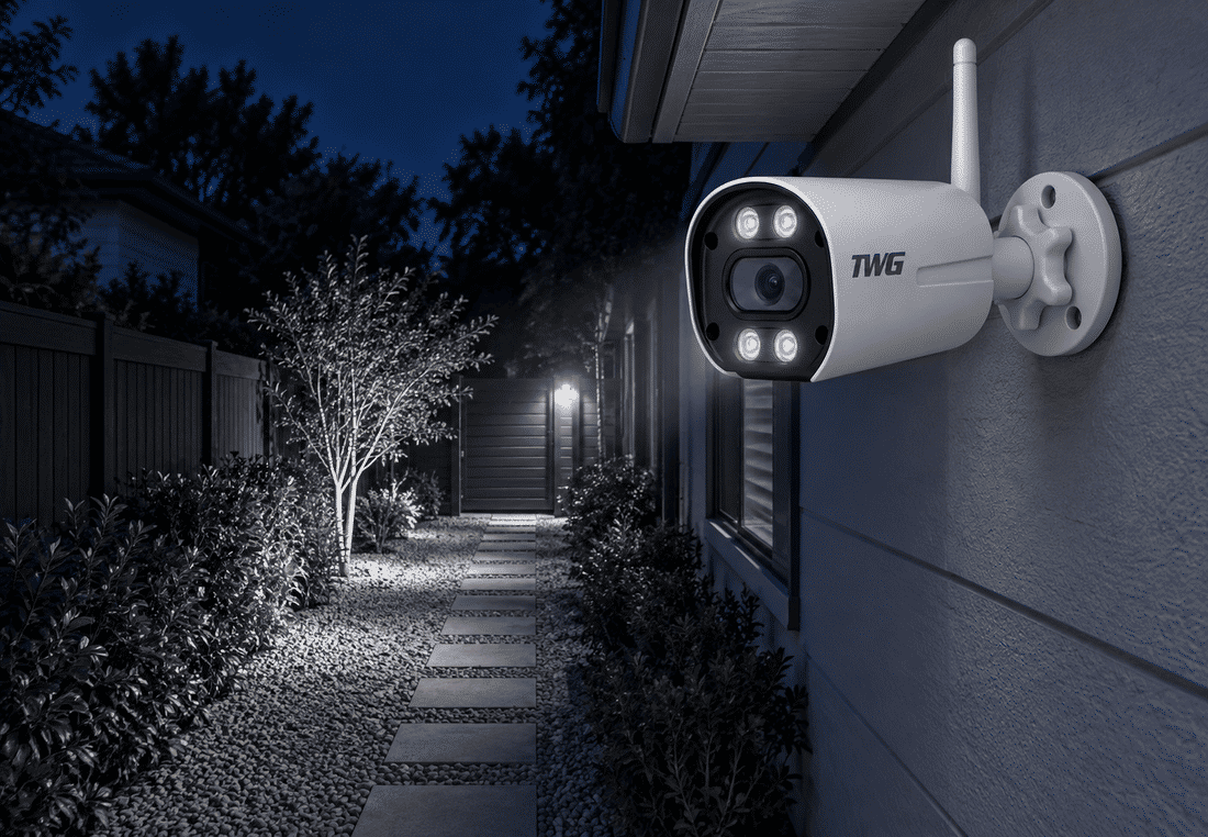 Iluminacao dupla Dual Light da camera TWG TW-9520 com LEDs brancos e infravermelho