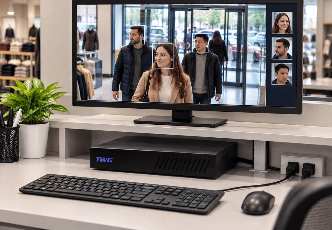 Detecção de face no DVR híbrido TWG TW-5208 FD