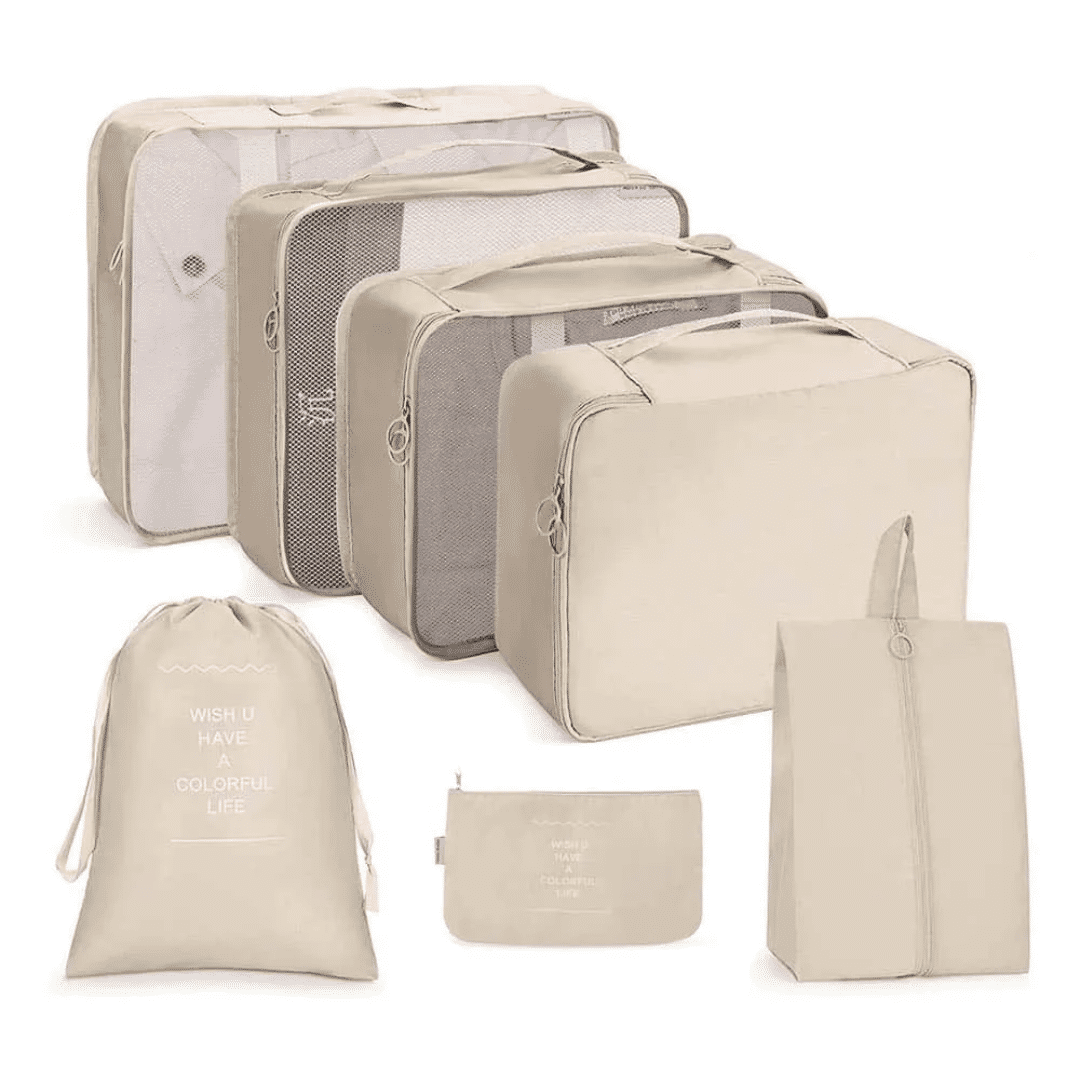 Kit Organizador de Mala 7 Peças com Cinta MALOA - Loja Virtual