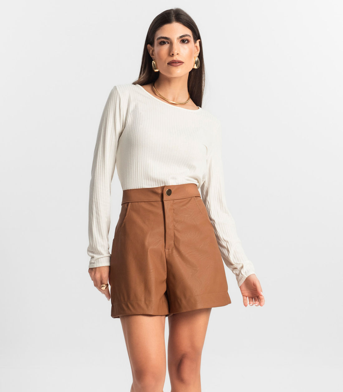 Blusa Feminina Canelada Manga Longa Básica Endless - Moda Feminina e Masculina, Itens para Casa e Mais l Rovitex