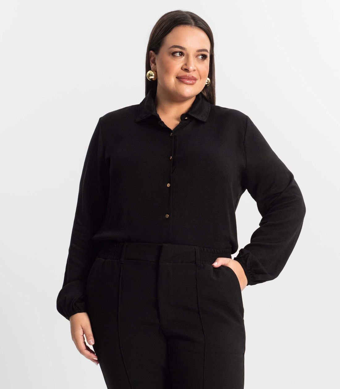 Camisa Manga Longa Secret Glam Secret Glam - Moda Feminina e Masculina, Itens para Casa e Mais l Rovitex