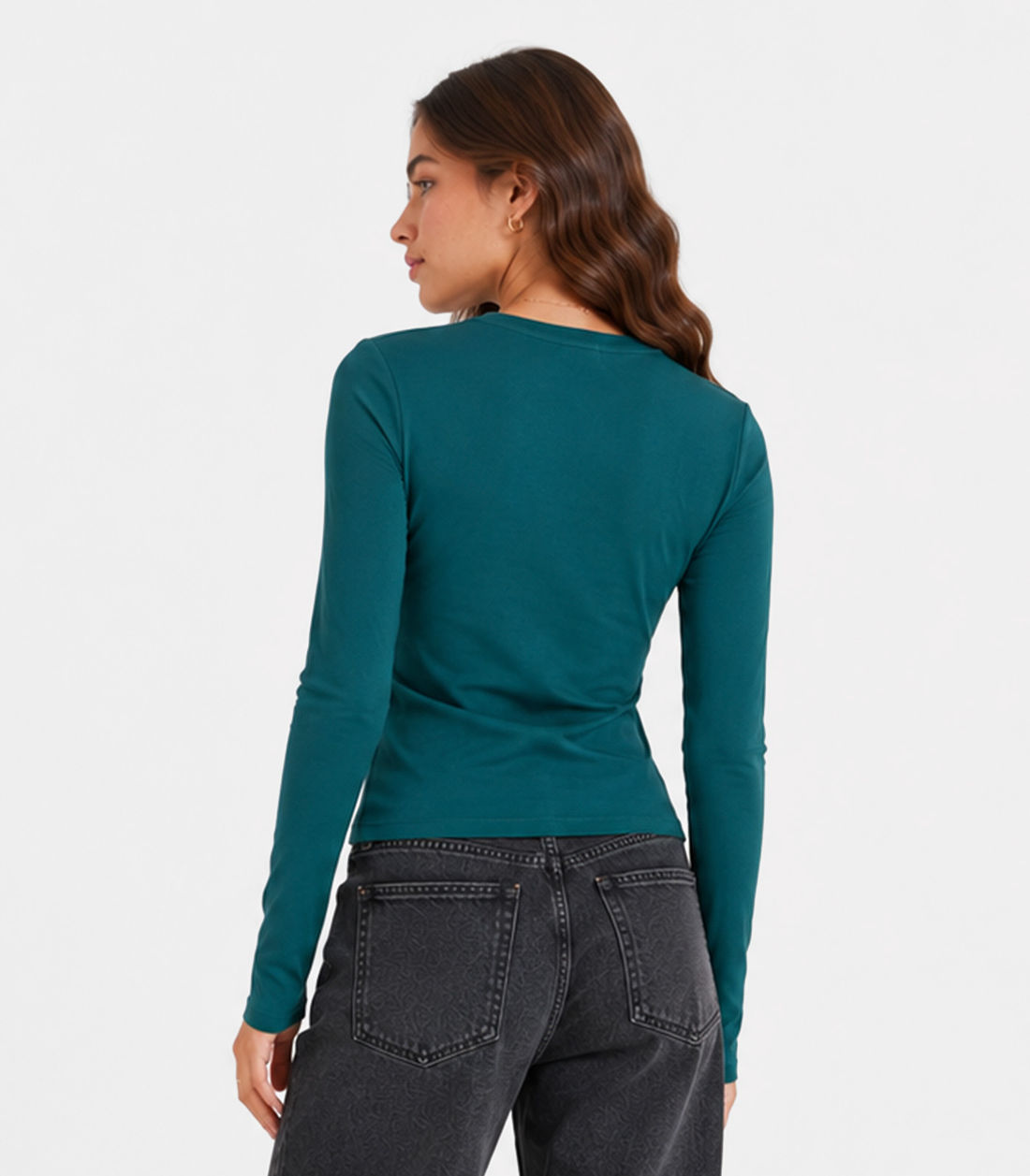 Blusa Juvenil Manga Longa Viscotorcion Minty - Moda Feminina e Masculina, Itens para Casa e Mais l Rovitex