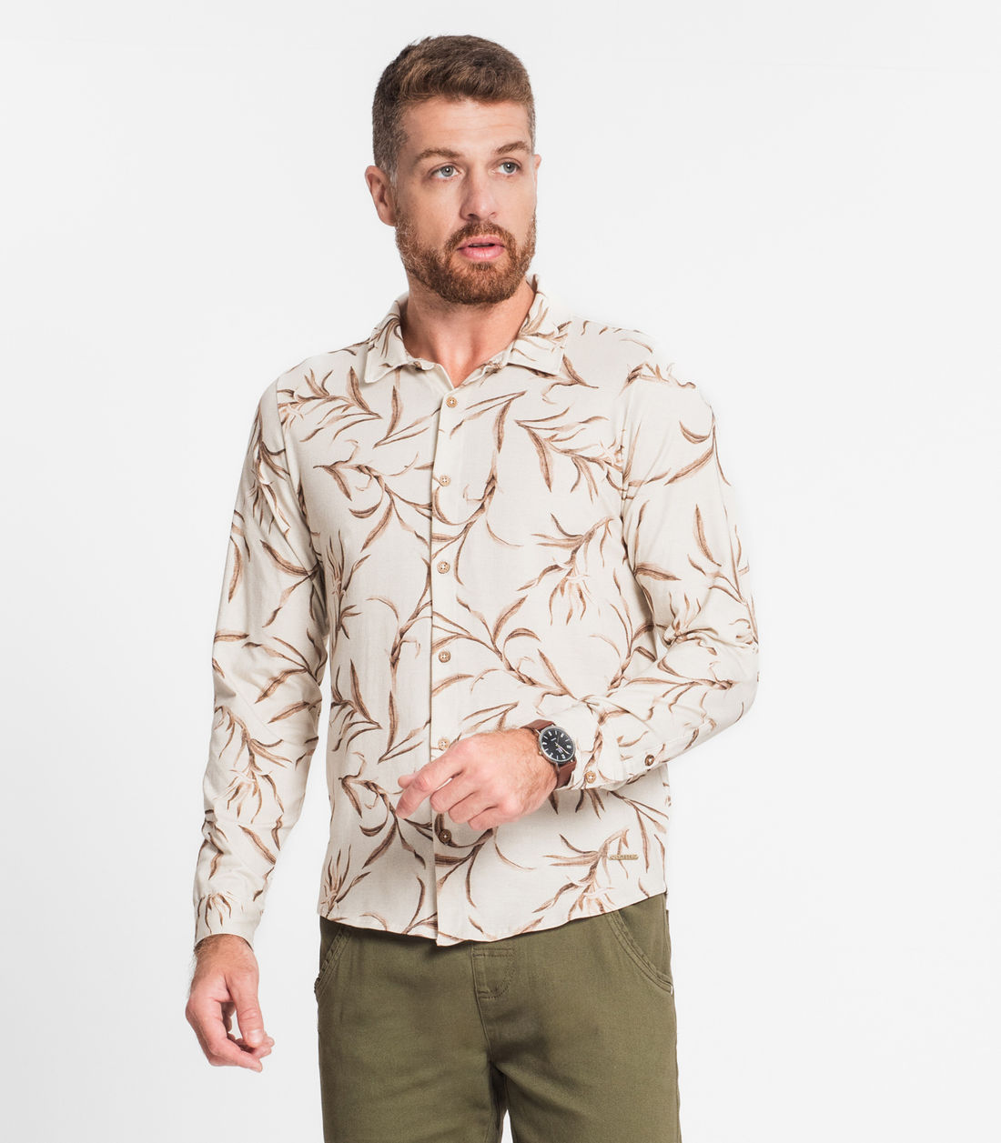 Camisa Manga Longa em Cotton Leve Diametro - Moda Feminina e Masculina, Itens para Casa e Mais l Rovitex
