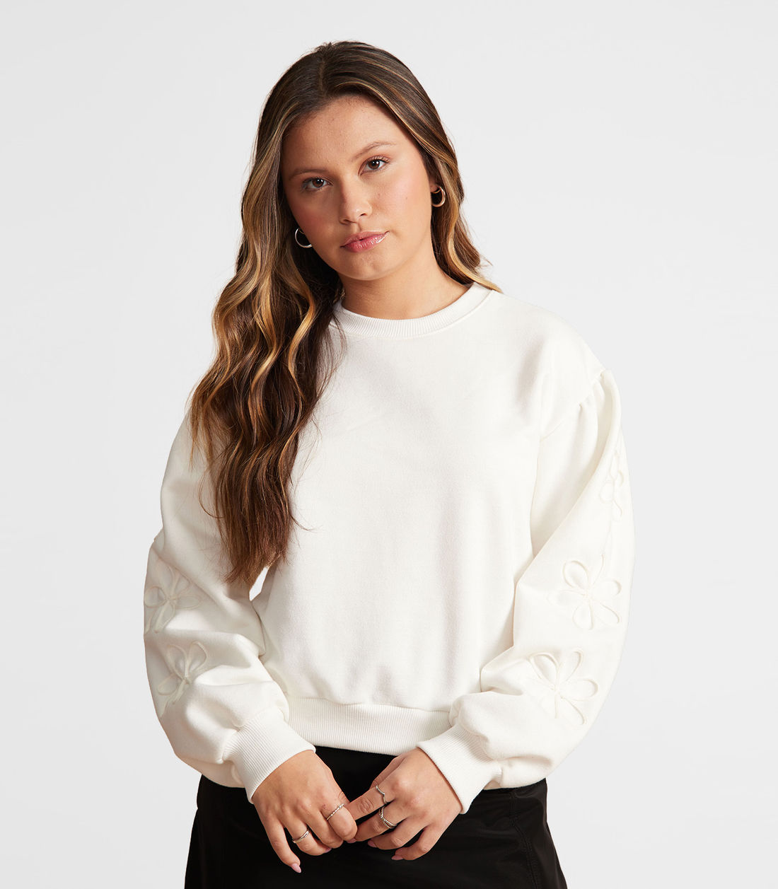 Blusão Juvenil Moletom Felpado com Bordado Minty - Moda Feminina e Masculina, Itens para Casa e Mais l Rovitex