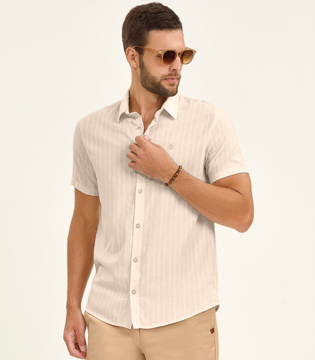 Camisa Masculina Manga Curta Diametro - Moda Feminina e Masculina, Itens para Casa e Mais l Rovitex