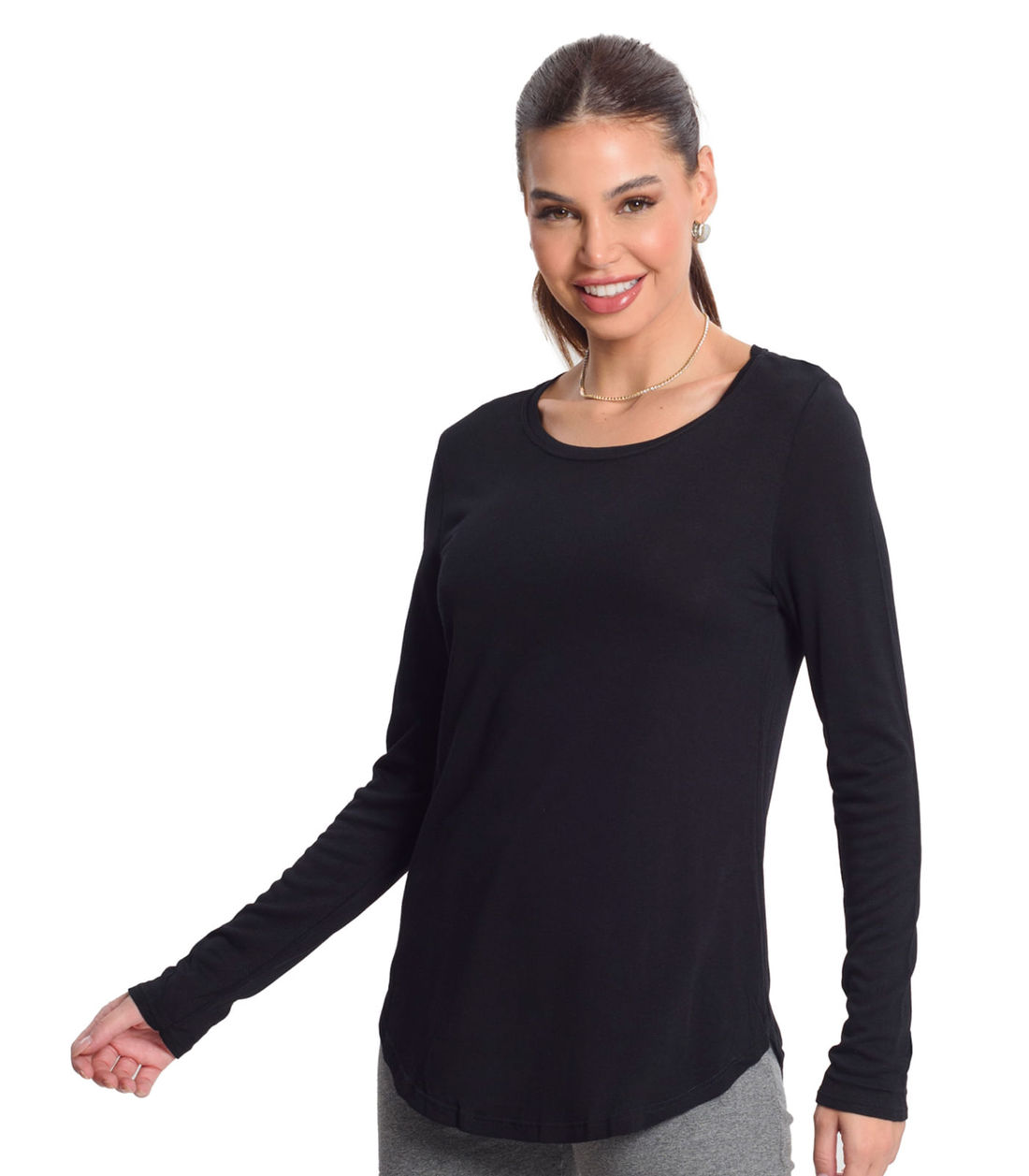 Blusa Feminina Manga Longa Rovitex Plus - Moda Feminina e Masculina, Itens para Casa e Mais l Rovitex