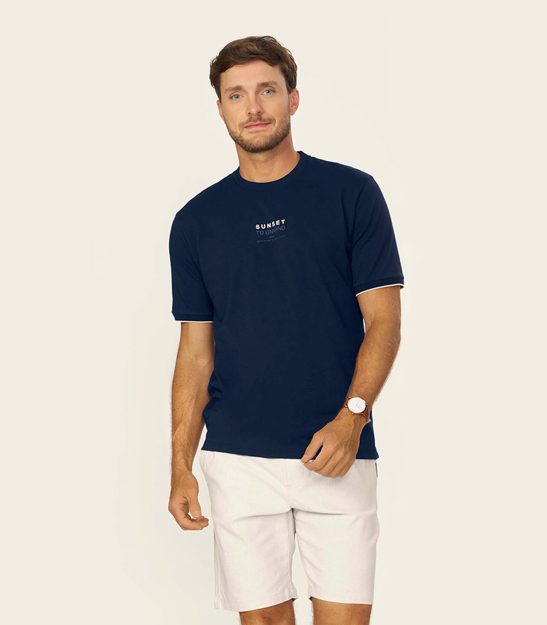Camiseta Masculina Suedine com Estampa Diametro - Moda Feminina e Masculina, Itens para Casa e Mais l Rovitex