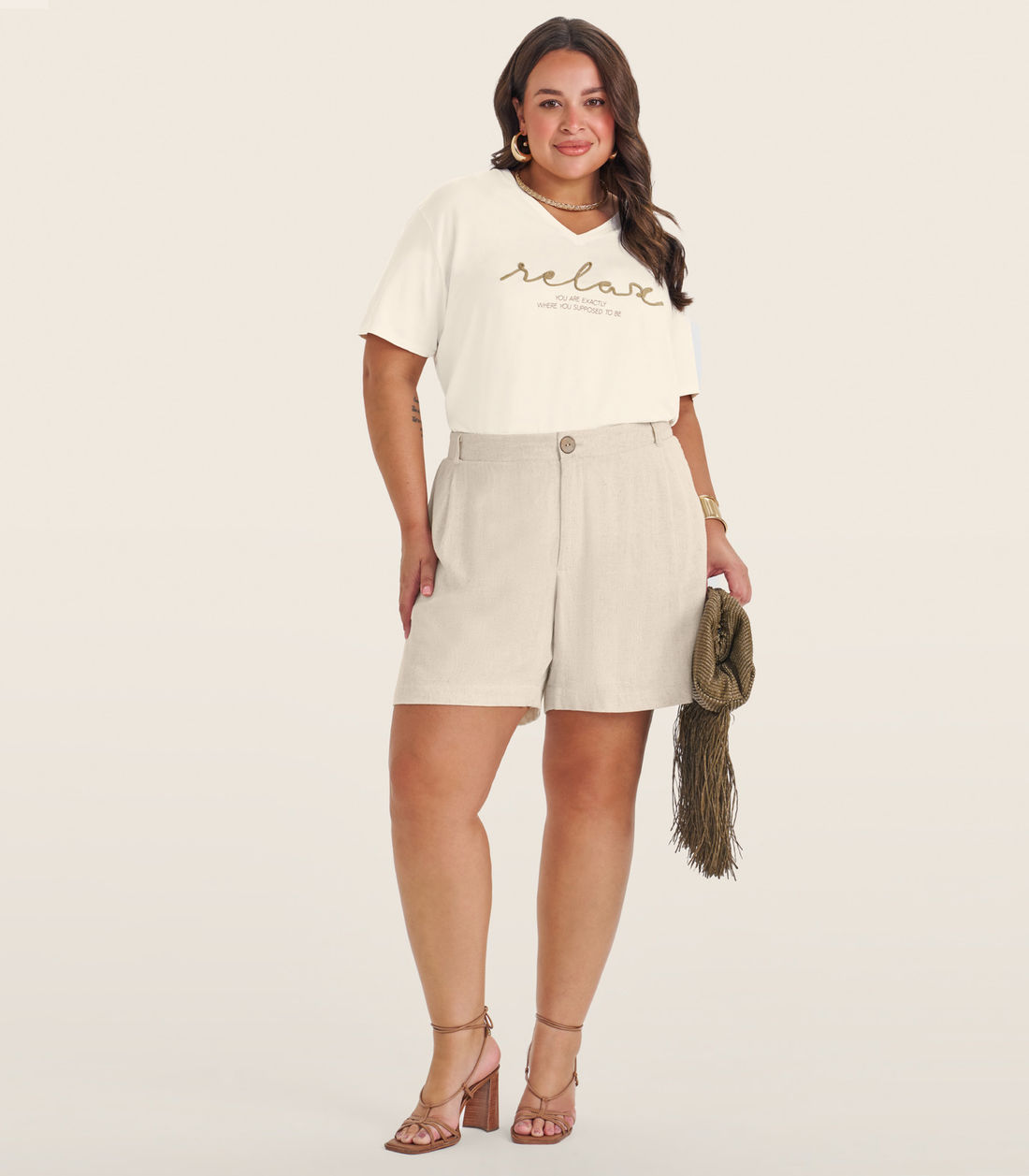 Shorts Curto Feminino Plus Size Secret Glam - Moda Feminina e Masculina, Itens para Casa e Mais l Rovitex