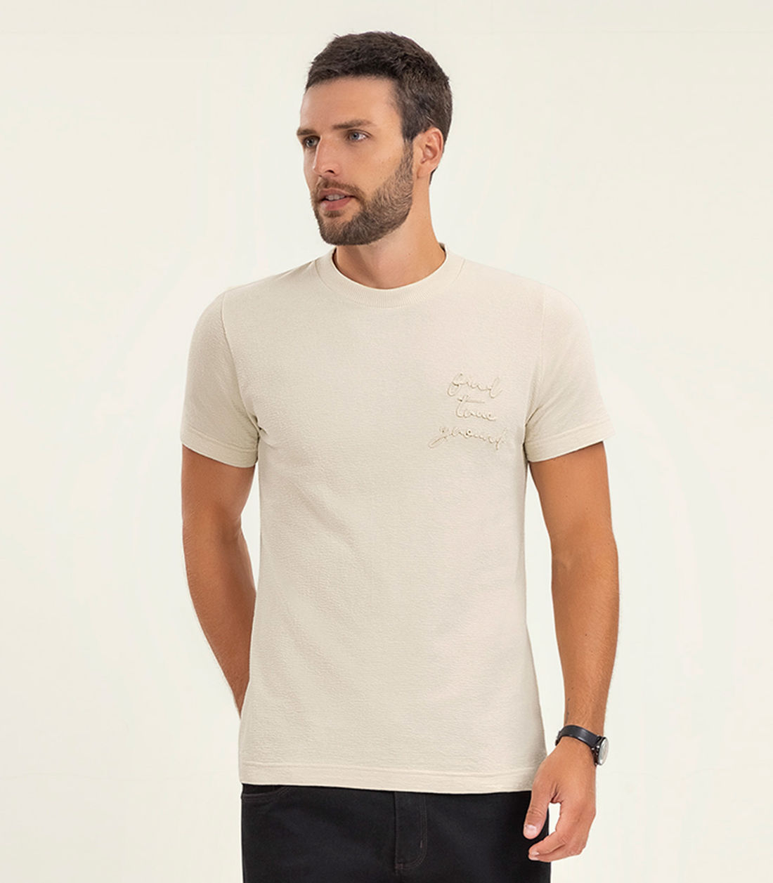 Camiseta Masculina Manga Curta Malhão Diametro - Moda Feminina e Masculina, Itens para Casa e Mais l Rovitex