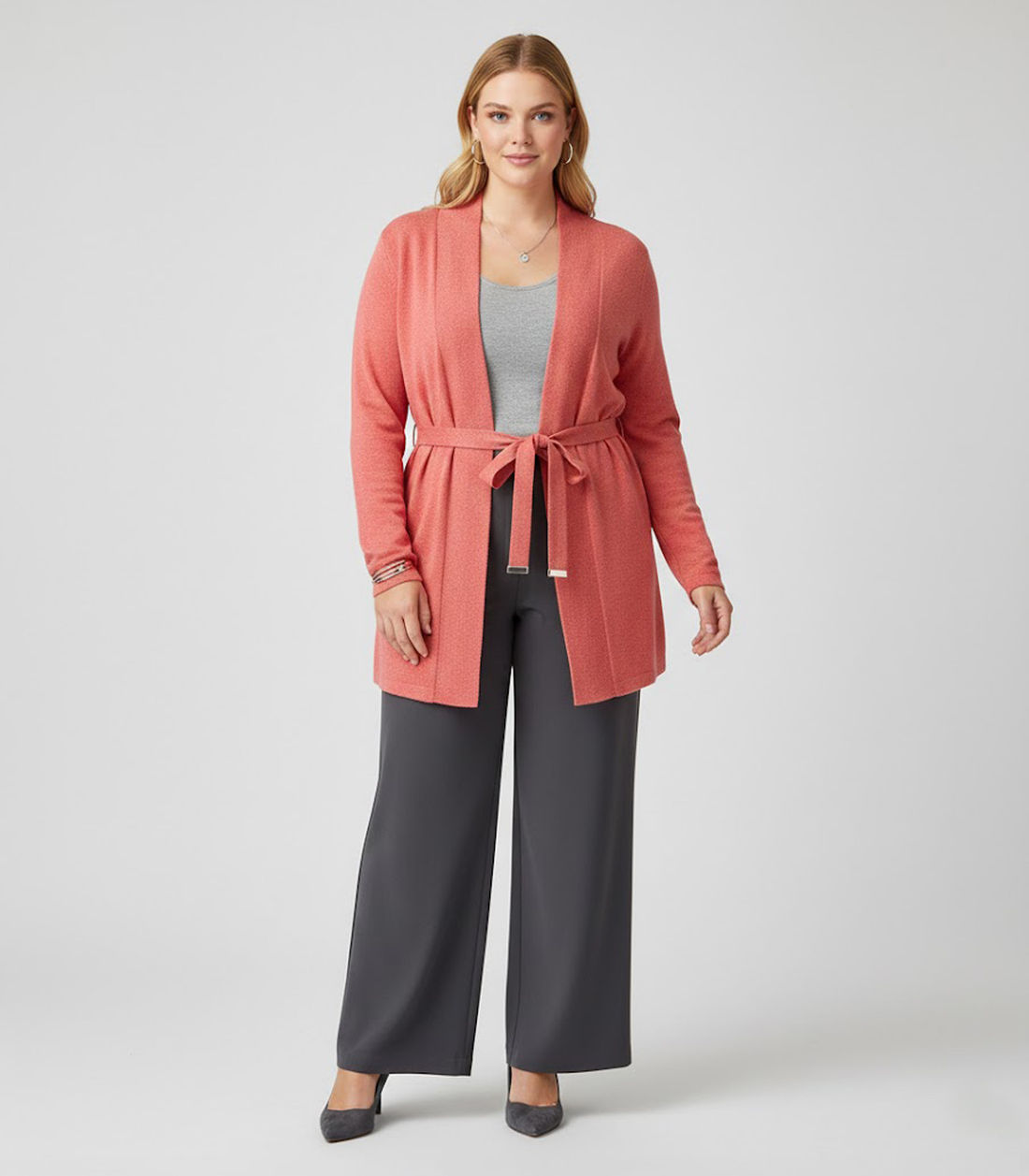 Cardigan Feminino Plus Size em Tricot Secret Glam - Moda Feminina e Masculina, Itens para Casa e Mais l Rovitex
