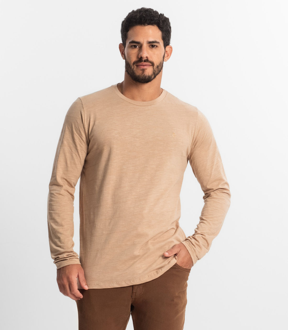 Camiseta Masculina Manga Longa Básica Diametro - Moda Feminina e Masculina, Itens para Casa e Mais l Rovitex