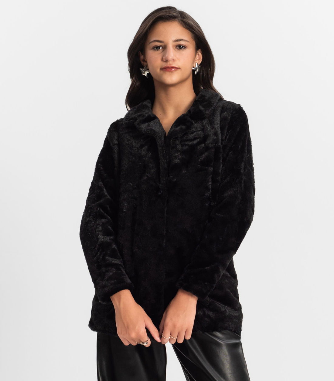 Casaco Juvenil Feminino Pelo Safira Minty - Moda Feminina e Masculina, Itens para Casa e Mais l Rovitex