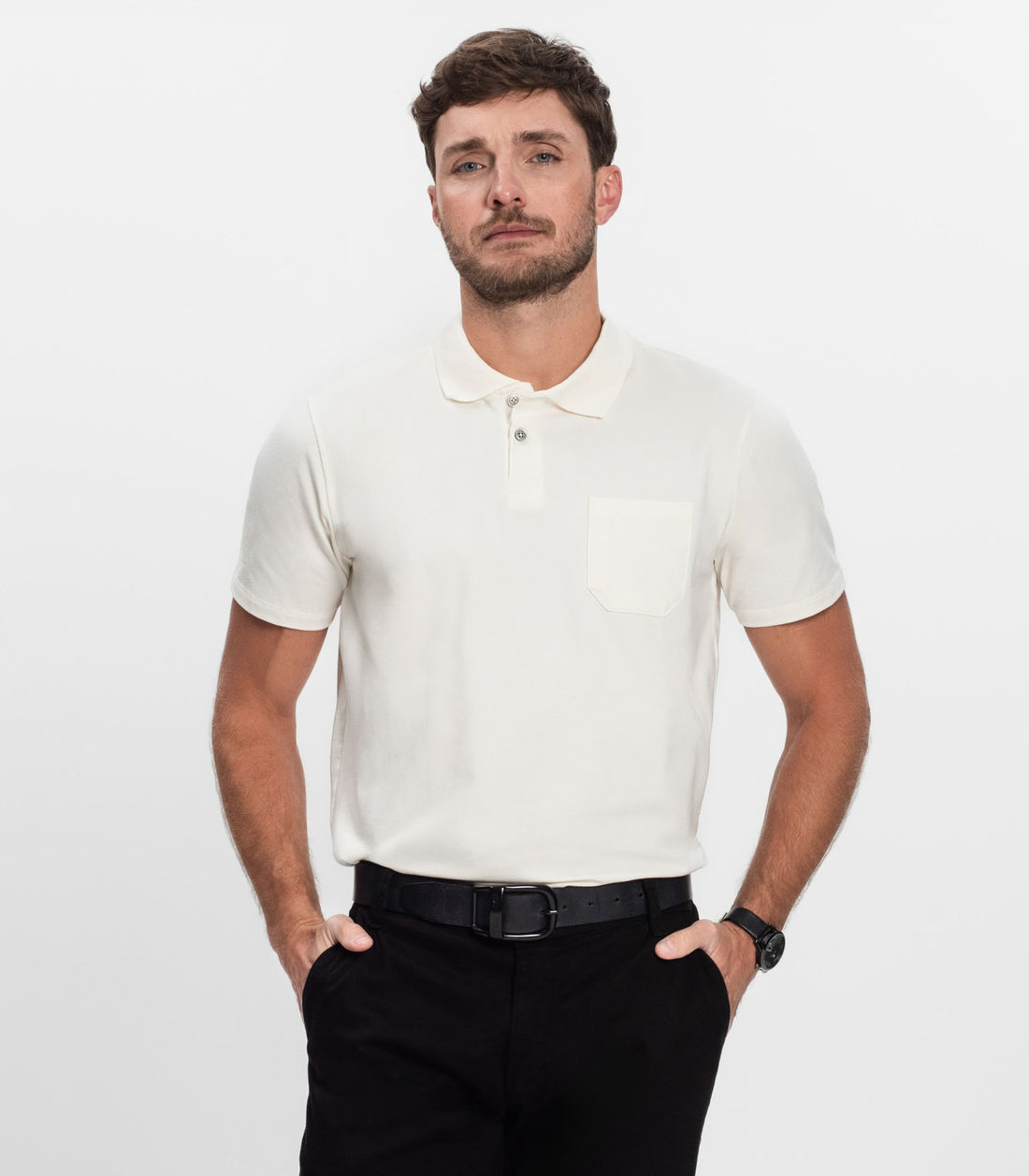 Polo Masculina em Cotton Leve Diametro - Moda Feminina e Masculina, Itens para Casa e Mais l Rovitex