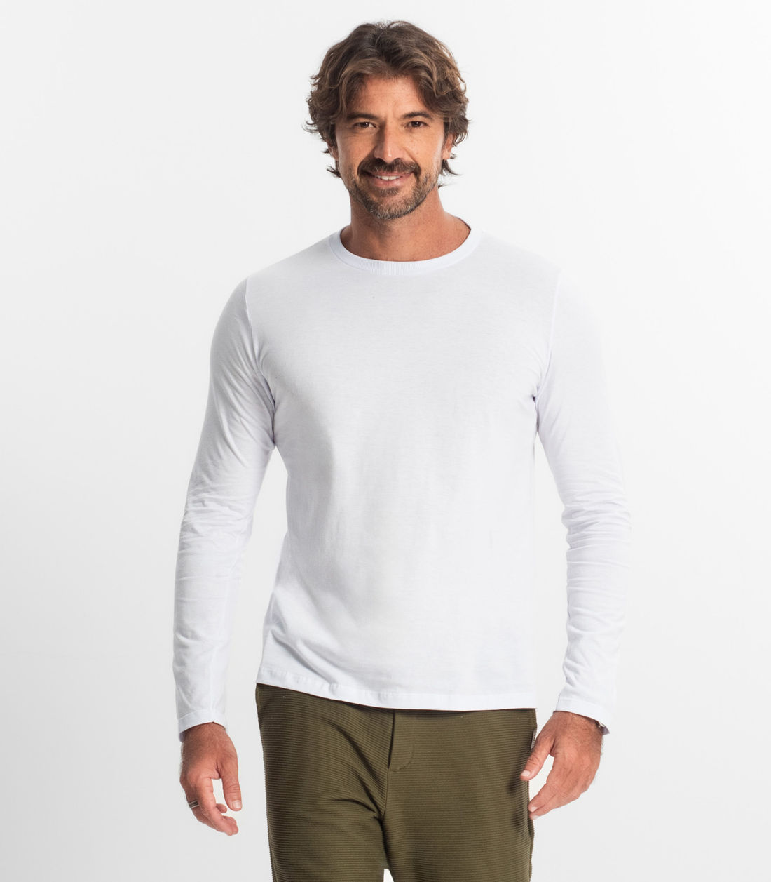 Camiseta Manga Longa Meia Malha Diametro - Moda Feminina e Masculina, Itens para Casa e Mais l Rovitex
