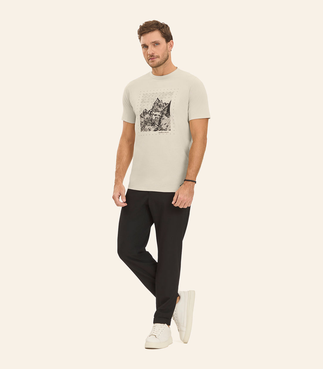 Camiseta Masculina em Meia Malha Diametro - Moda Feminina e Masculina, Itens para Casa e Mais l Rovitex