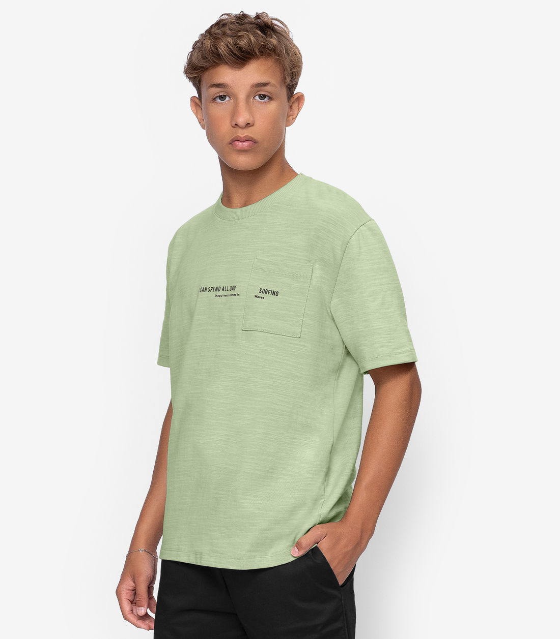 Camiseta Juvenil Malhão Flamê Masculina Minty - Moda Feminina e Masculina, Itens para Casa e Mais l Rovitex
