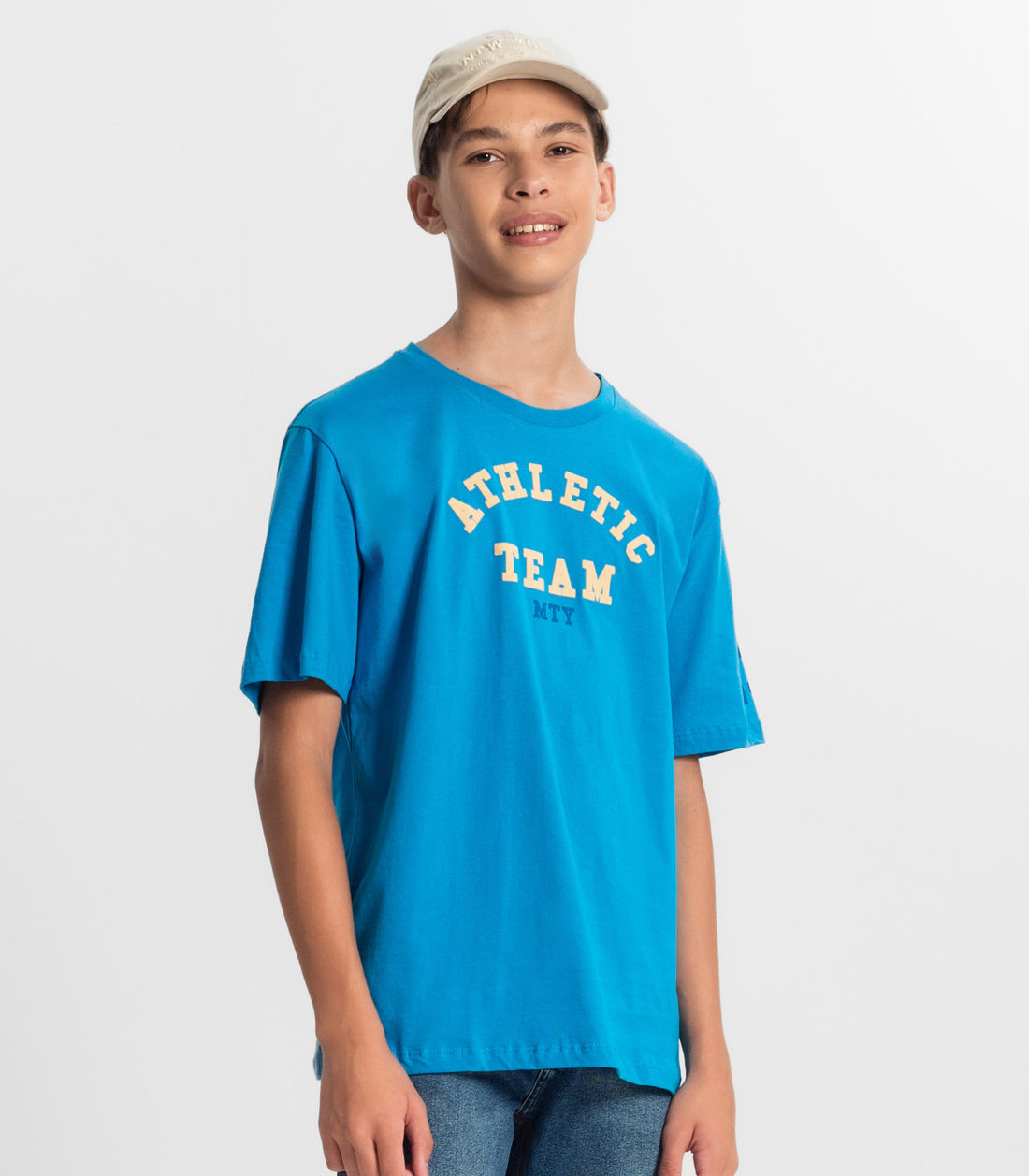 Camiseta Juvenil Masculina em Meia Malha Minty - Moda Feminina e Masculina, Itens para Casa e Mais l Rovitex