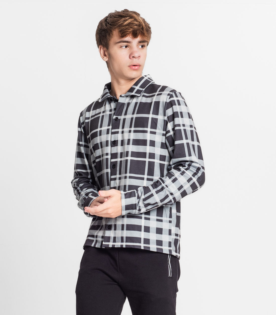 Camisa Manga Longa Juvenil em Moletinho Minty - Moda Feminina e Masculina, Itens para Casa e Mais l Rovitex