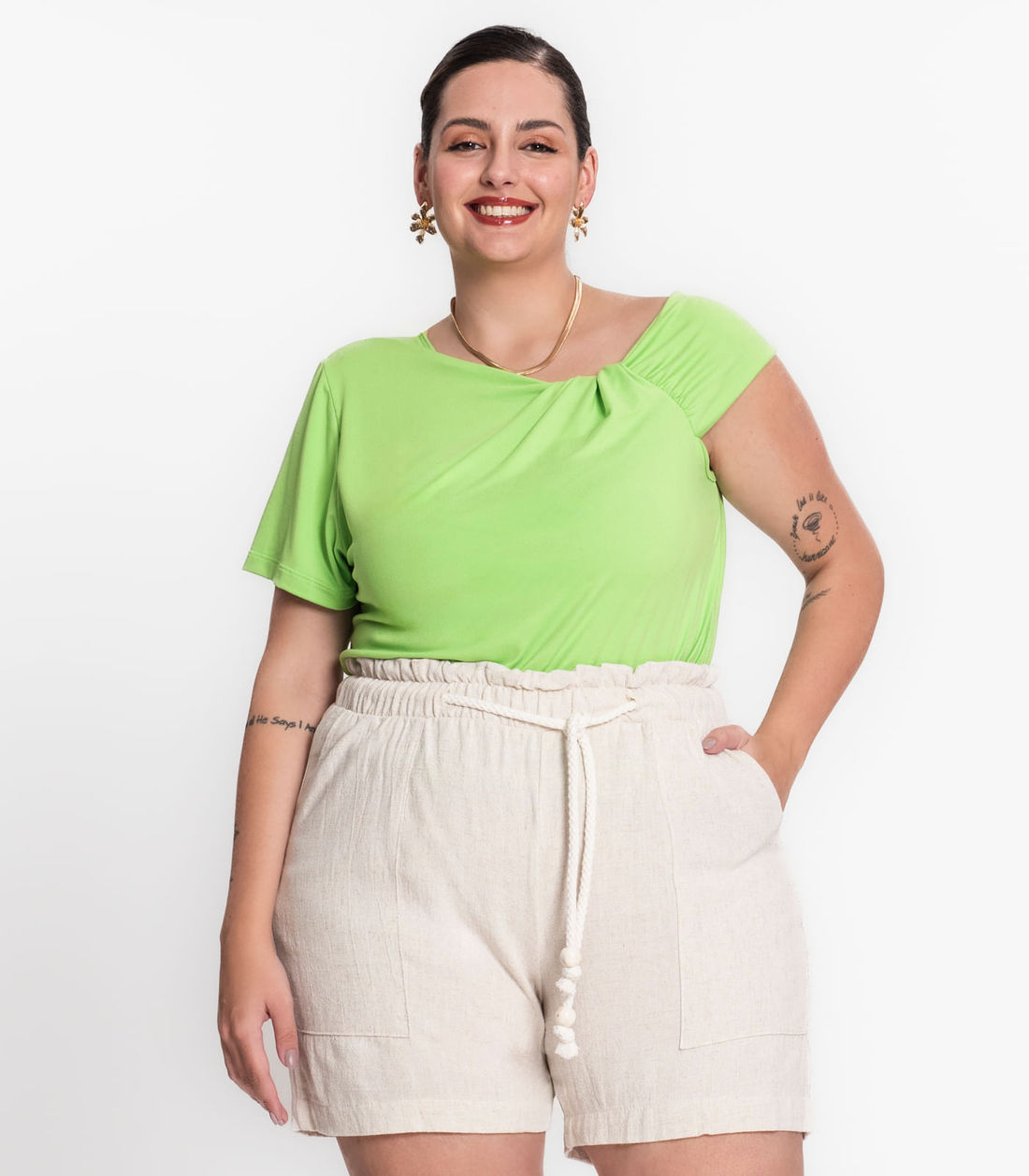Blusa Feminina Plus Size em Malha Soft Secret Glam - Moda Feminina e Masculina, Itens para Casa e Mais l Rovitex