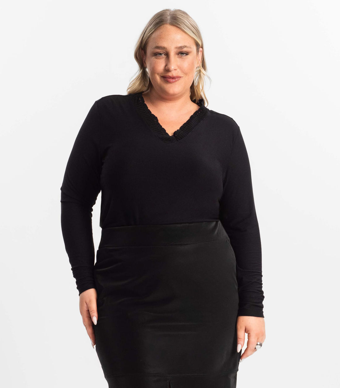 Blusa Plus Size Manga Longa Feminina Secret Glam - Moda Feminina e Masculina, Itens para Casa e Mais l Rovitex