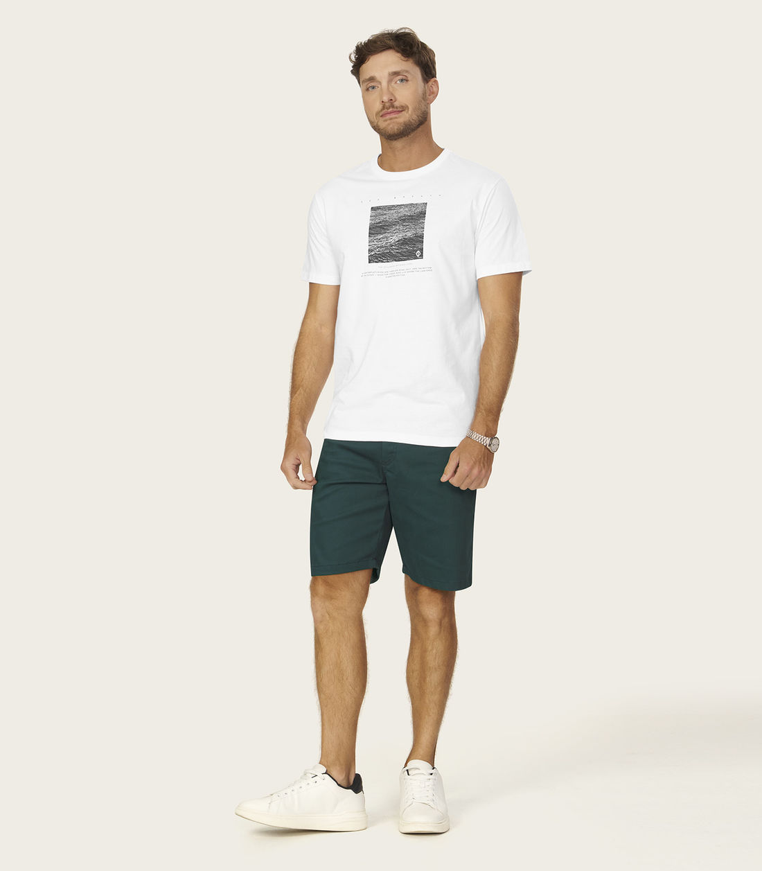 Bermuda Masculina Sarja Cotton Diametro - Moda Feminina e Masculina, Itens para Casa e Mais l Rovitex