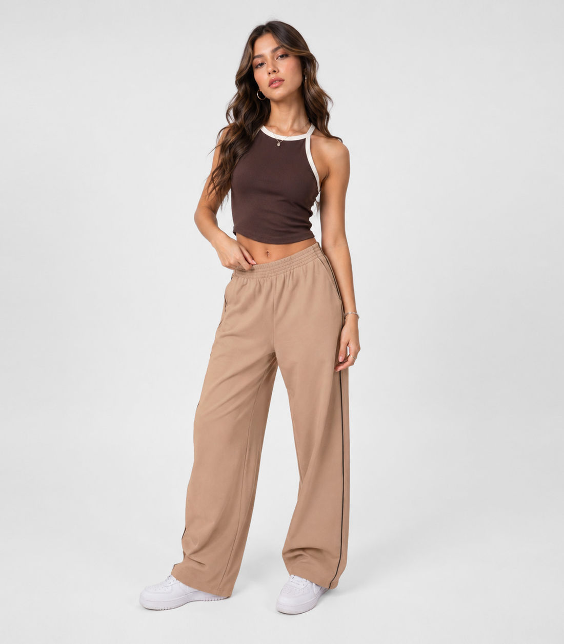 Calça Juvenil Wide Leg Moletom Felpado Minty - Moda Feminina e Masculina, Itens para Casa e Mais l Rovitex