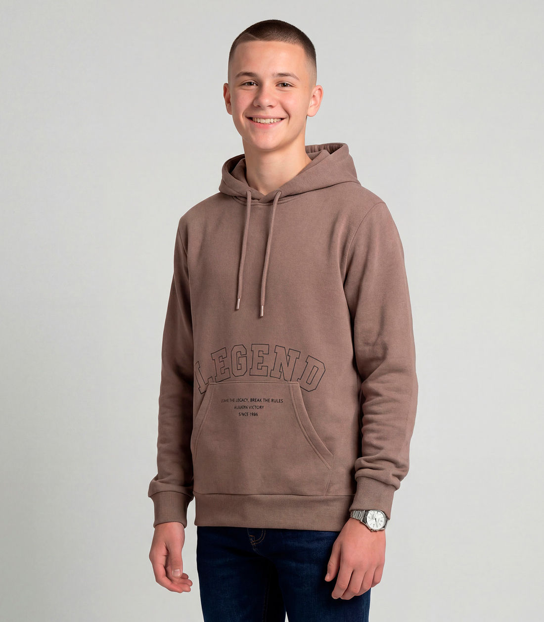 Blusão Juvenil Moletom Peluciado com Capuz Minty - Moda Feminina e Masculina, Itens para Casa e Mais l Rovitex