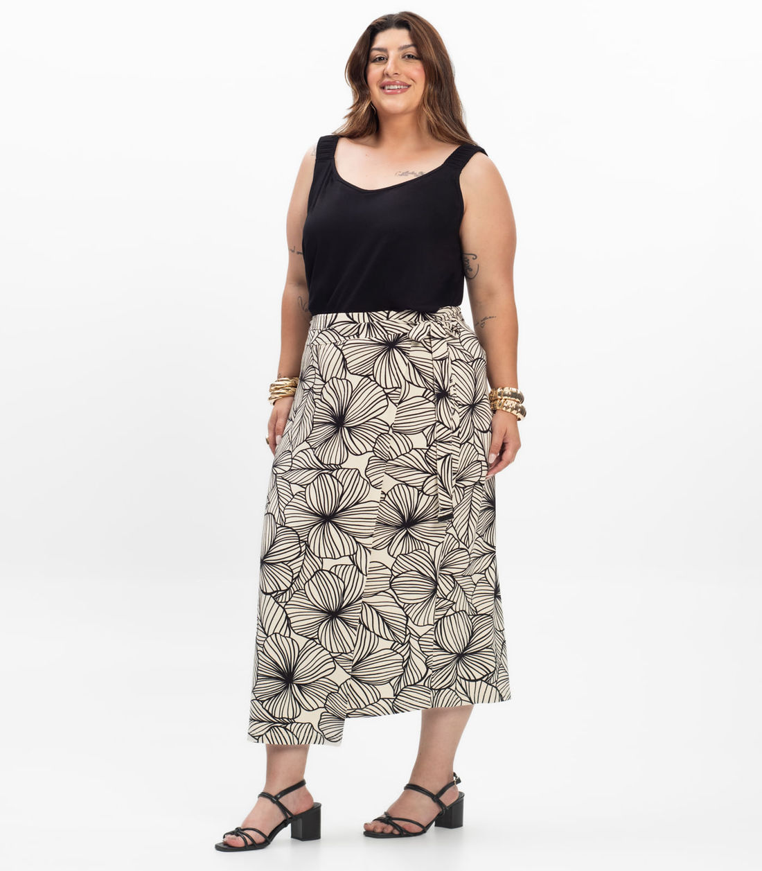 Saia Super Midi Feminina Plus Size Secret Glam - Moda Feminina e Masculina, Itens para Casa e Mais l Rovitex