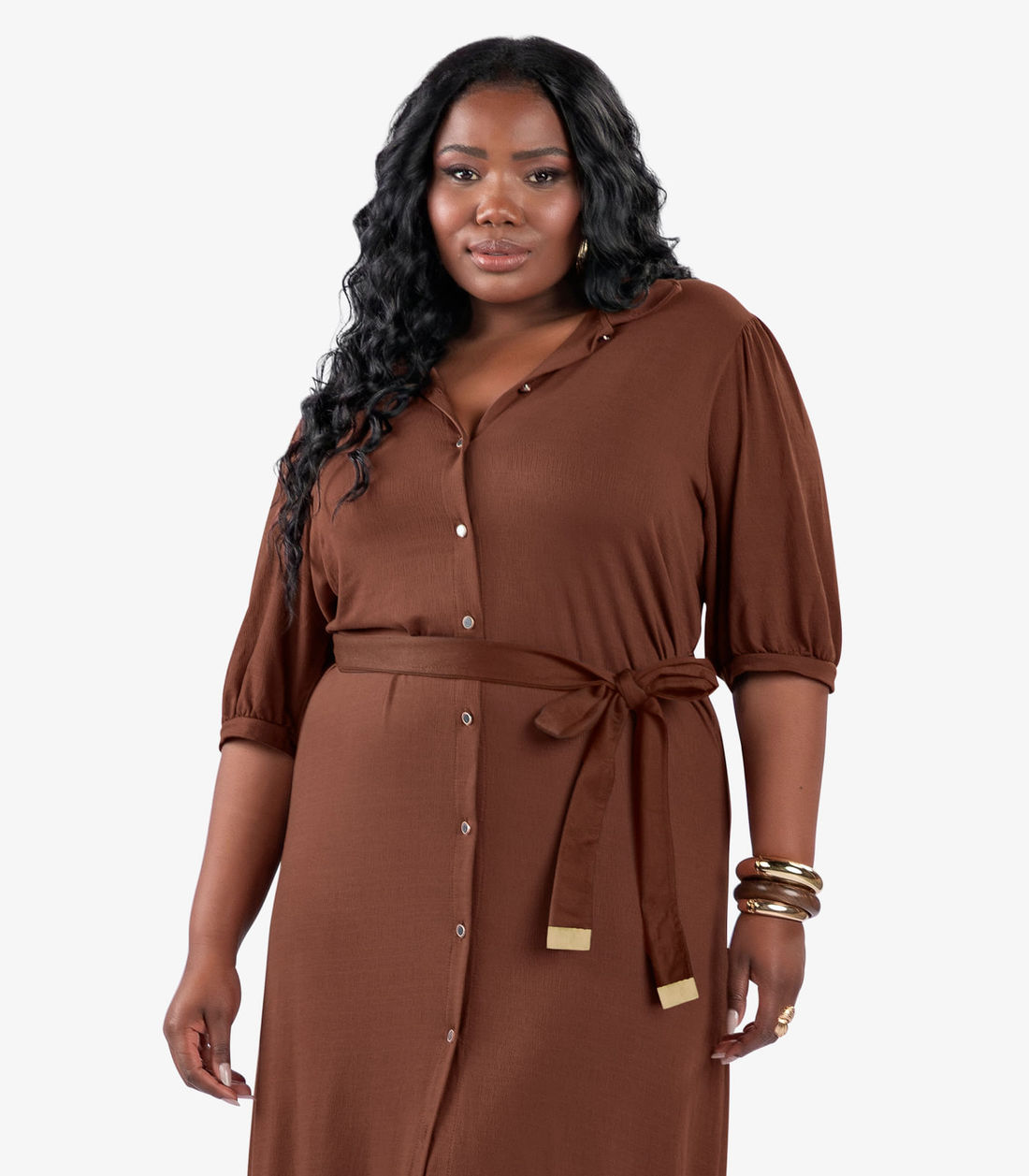 Vestido Midi Plus Size Secret Glam - Moda Feminina e Masculina, Itens para Casa e Mais l Rovitex