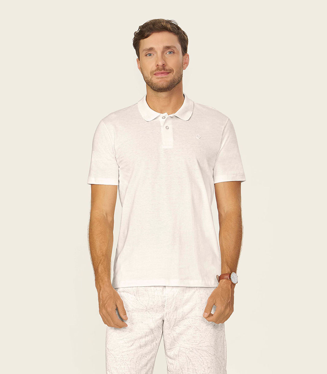 Polo Masculina Meia Malha Texturizada Diametro - Moda Feminina e Masculina, Itens para Casa e Mais l Rovitex