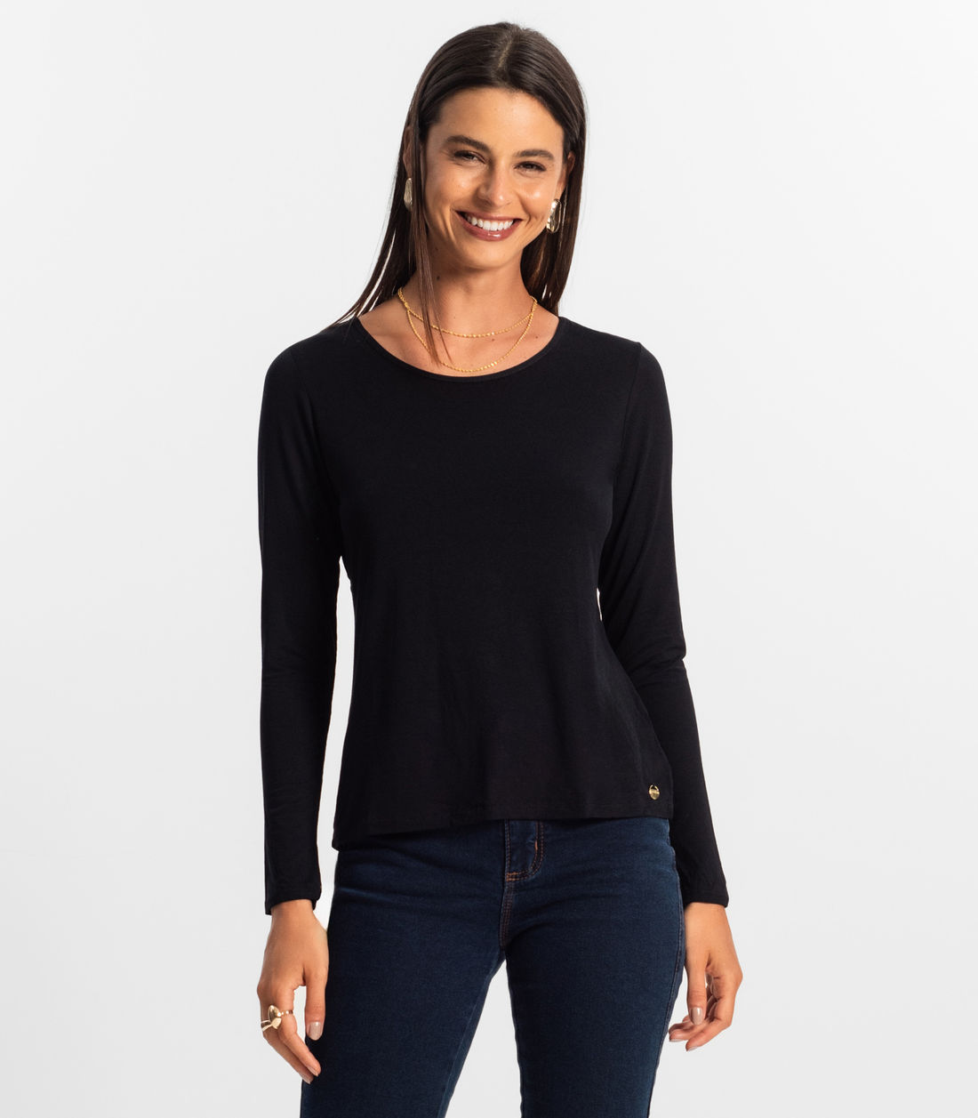 Blusa Feminina Manga Longa Rovitex - Moda Feminina e Masculina, Itens para Casa e Mais l Rovitex