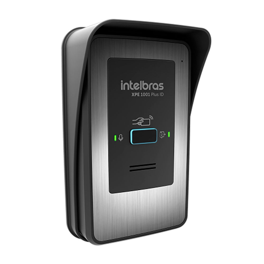 Porteiro eletrônico de tecla única XPE 1001 PLUS ID Intelbras