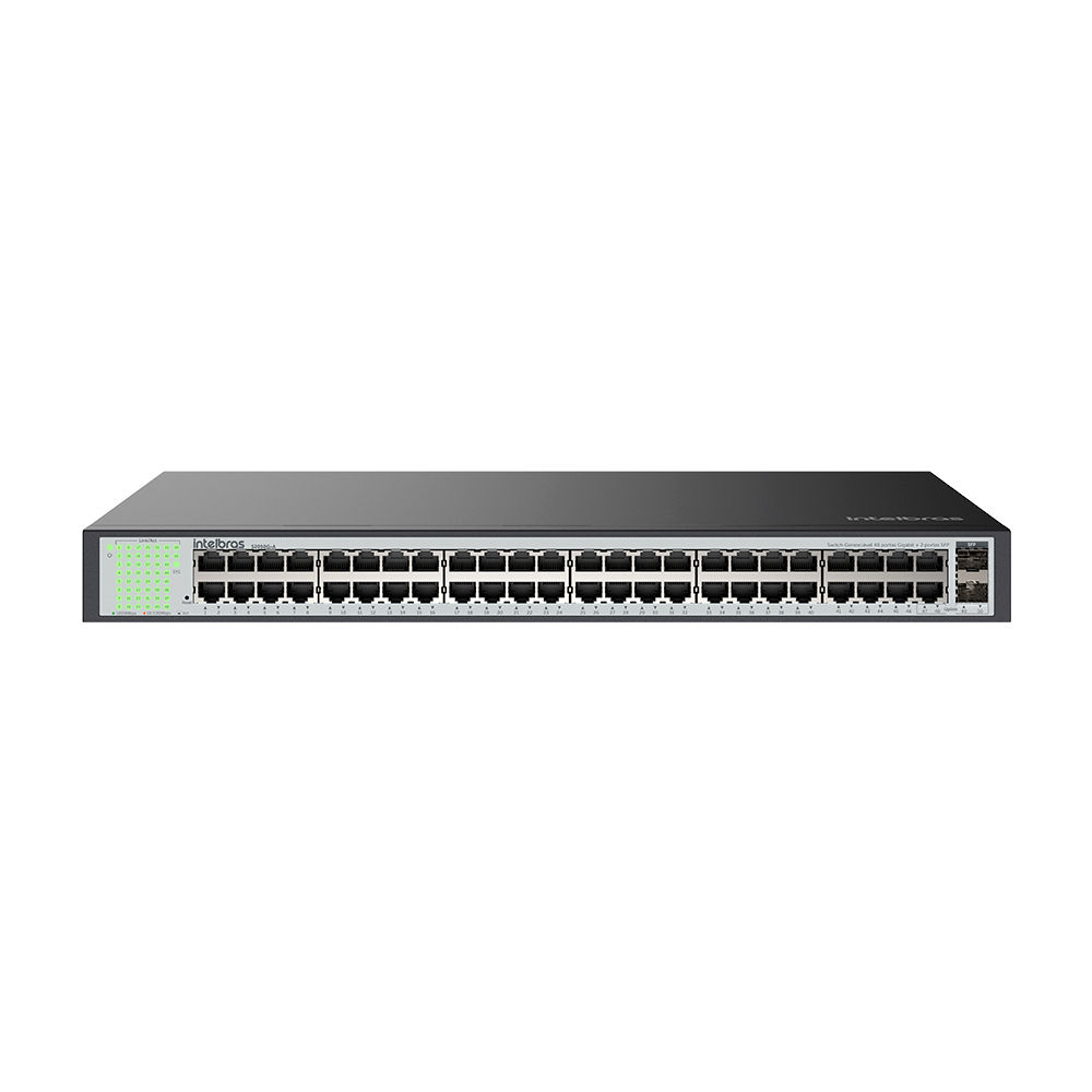 Switch 48 Portas Intelbras SG 5204 MR L2+ Gerenciavel 48 portas