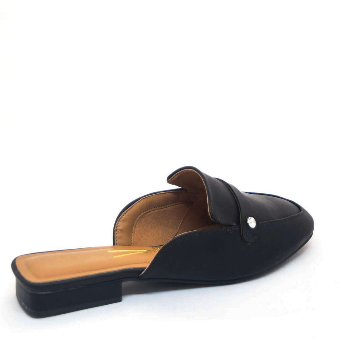 Sapato Mule Vizzano Liso com Salto Detalhe Strass Preto - LM Martins -  Veste você por inteiro