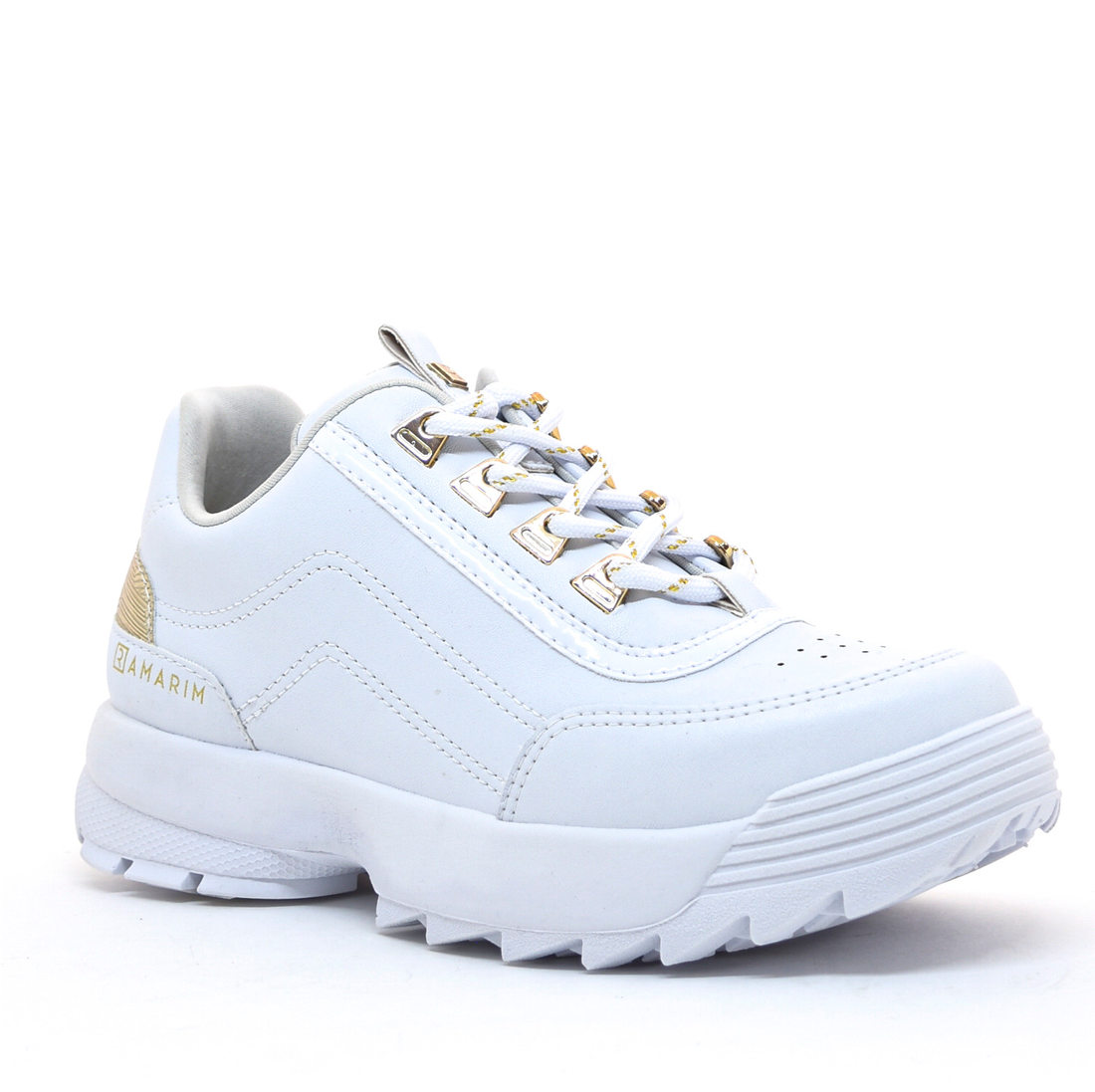 Tênis Feminino Tenis Chunky Ramarim Branco Tênis Bicolor Dreams