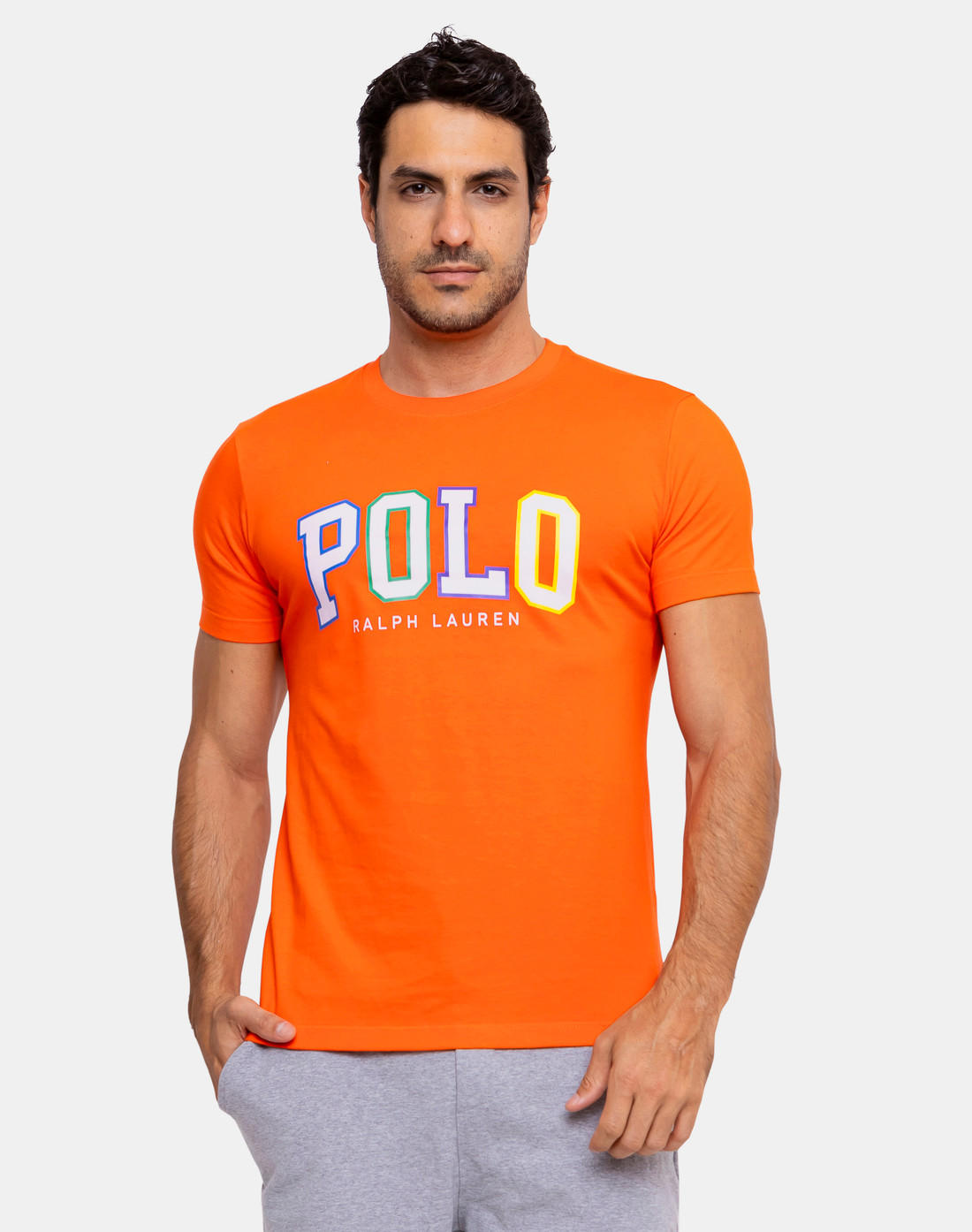 Polo Ralph Lauren slim fit tシャツ Camiseta Ralph Lauren Slim Fit Estampa Polo Laranja TheVest - Loja
