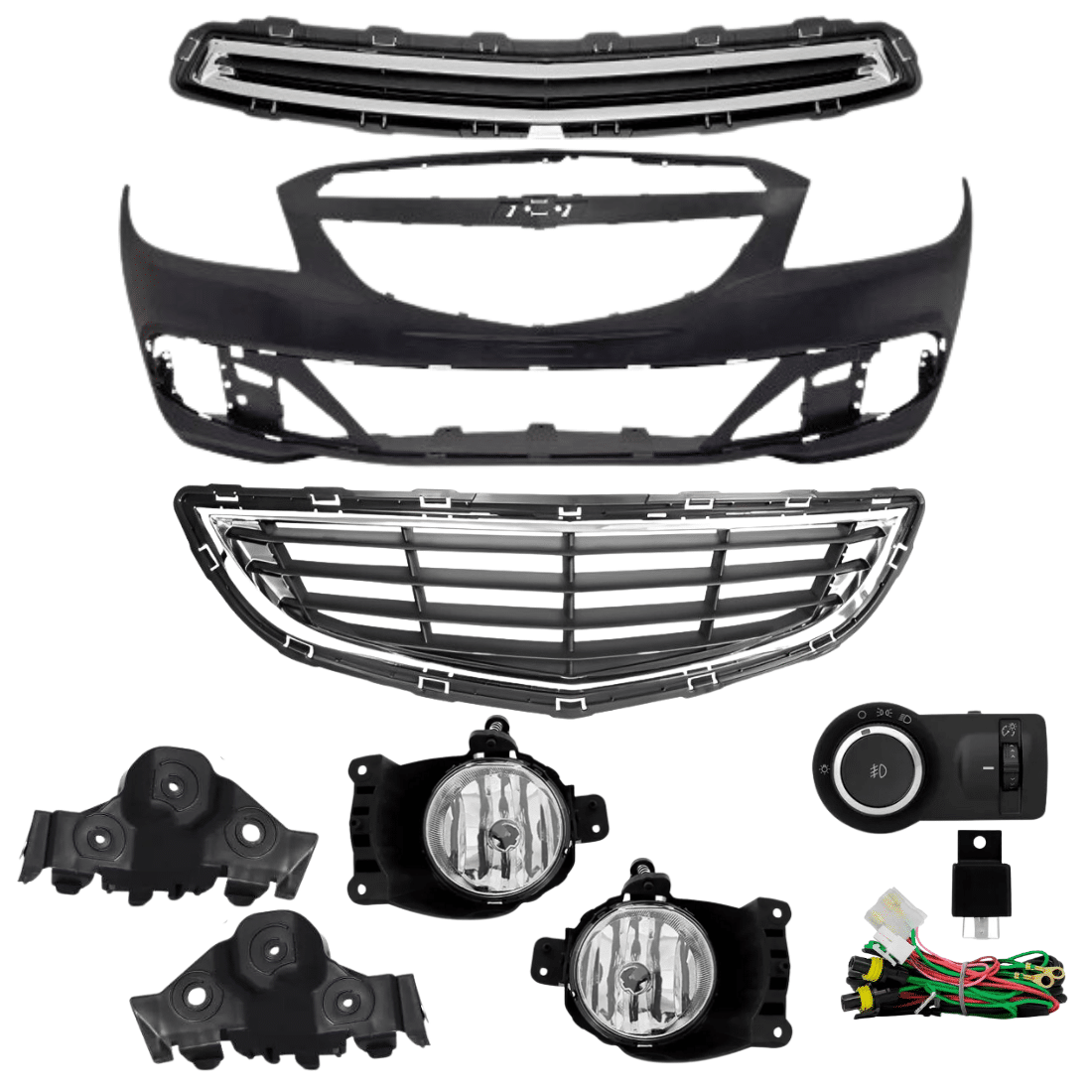 Kit Parachoque Prisma E Onix 2012 2013 2014 2015 2016 WJR IMPORTS