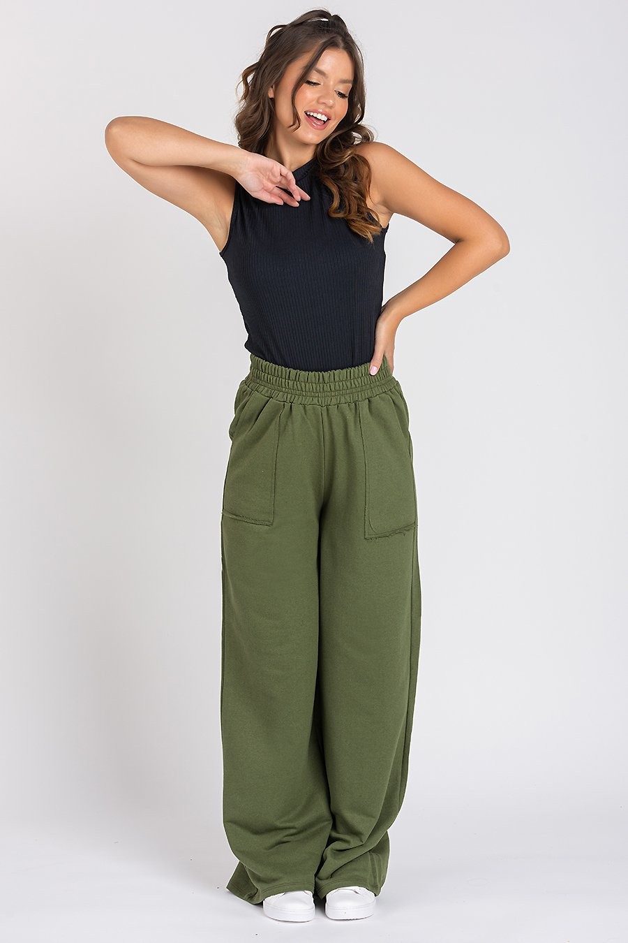Calça Moletom CalÃ§a Militar Feminina Larga Roupas CalÇa Feminina