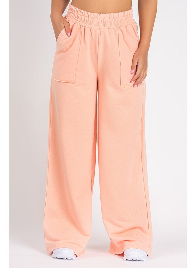 Calça Wide Leg Moletom Salmão MProtect Loja Virtual
