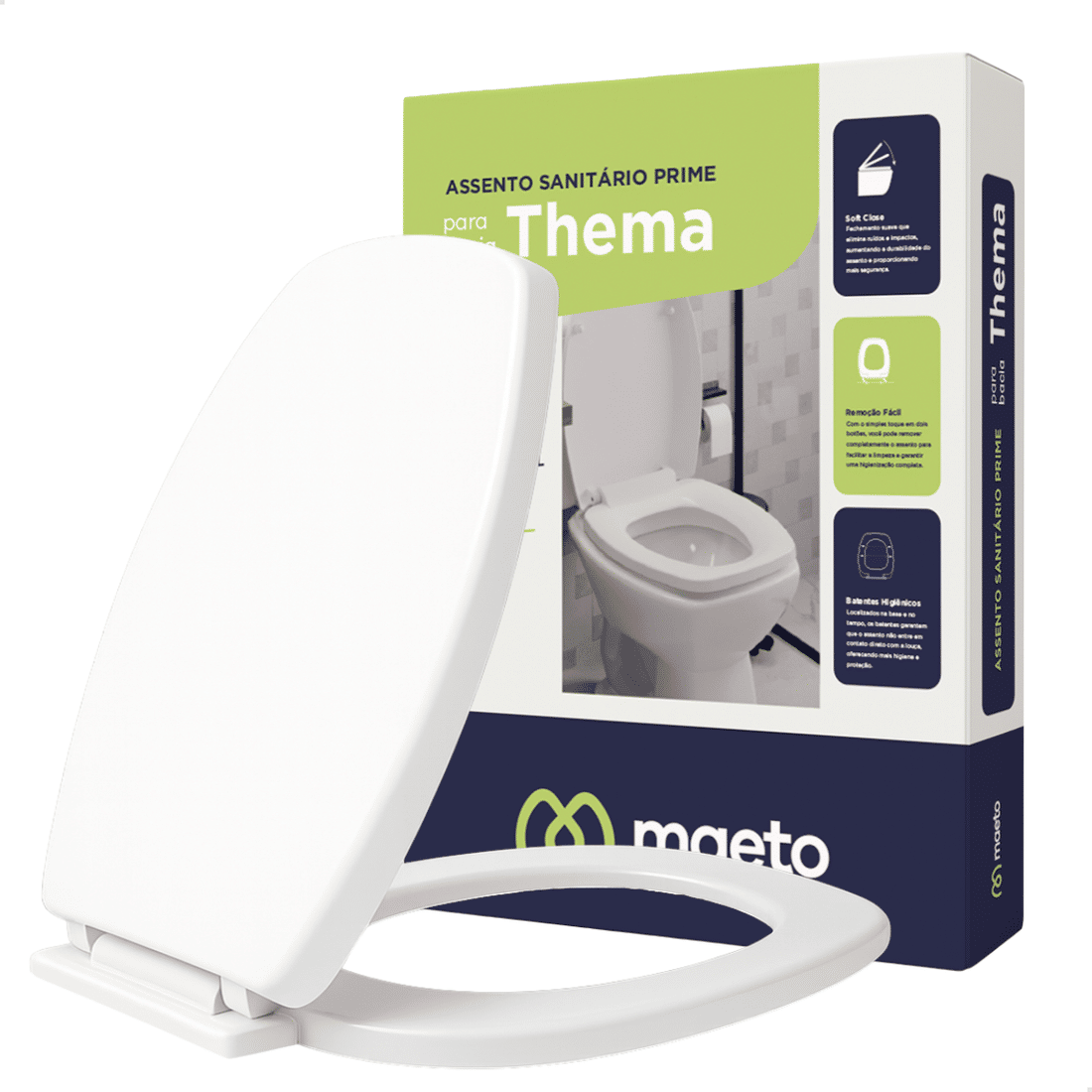 Assento Sanitário Retangular Maeto – Conforto, Durabilidade e ...
