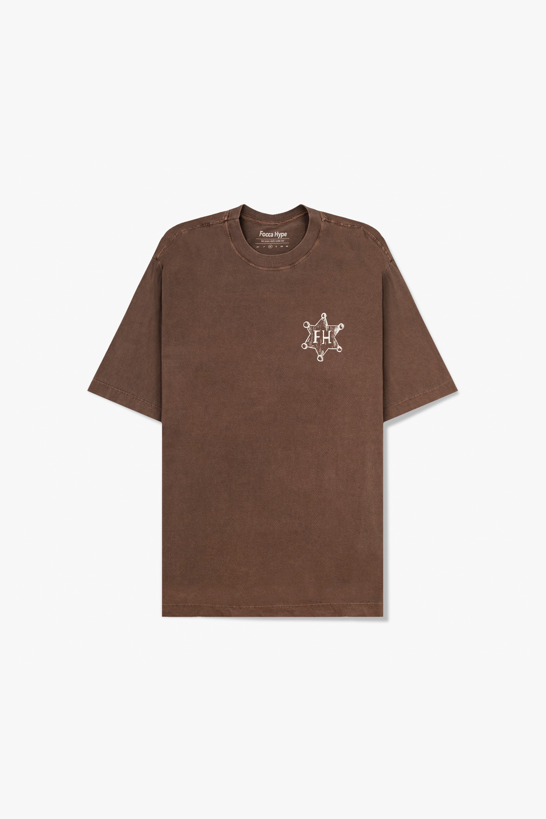 CAMISETA OVERSIZED SHERIFF FERRUGEM Focca Hype