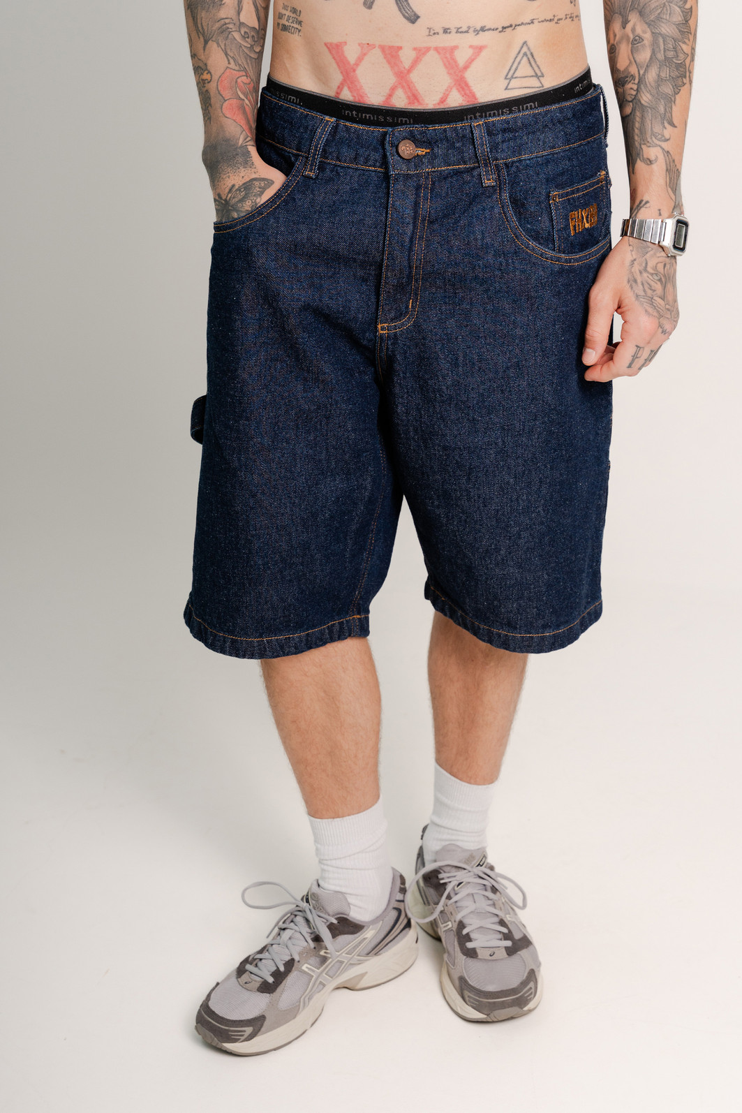 JORTS CARPINTEIRO RAW DENIM - COLLAB FHXBB Focca Hype