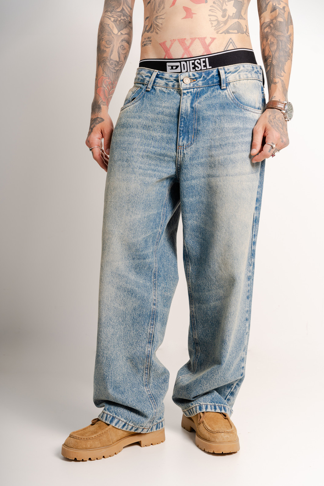 CALÇA JEANS BAGGY DIRTY Focca Hype