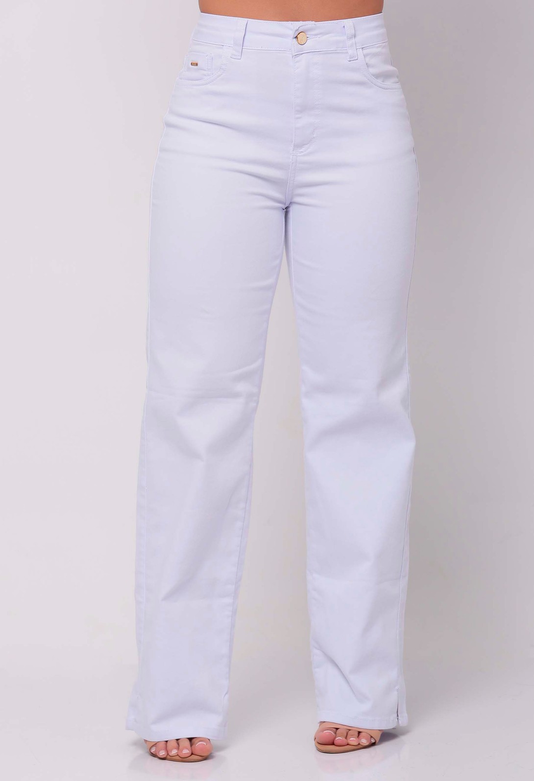 Masculina CalÇa De Brim Feminina Branca Brim Leve CalÃ§a Branca De