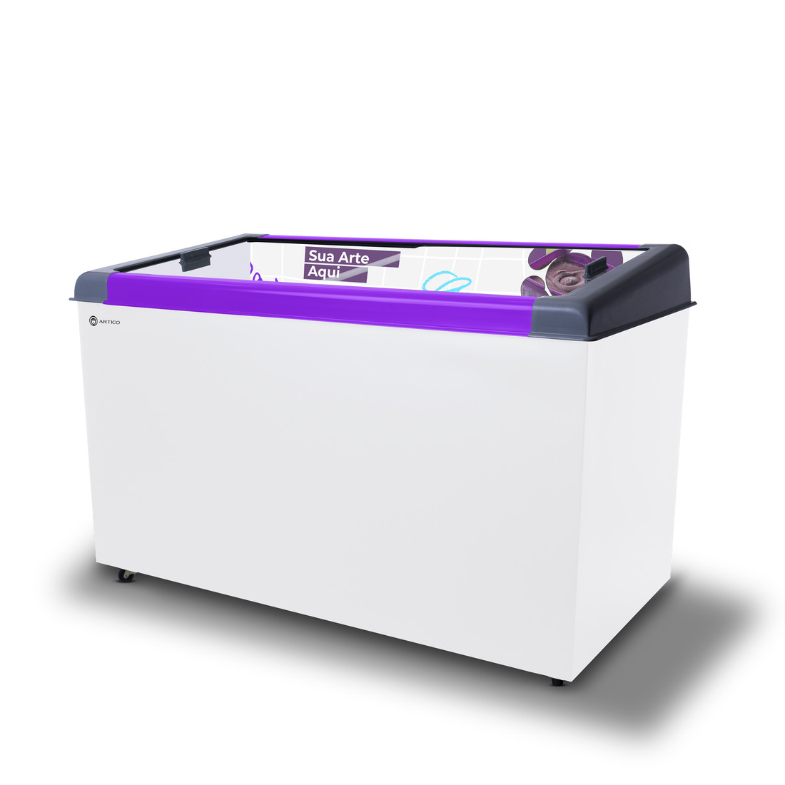FREEZER EXPOSITOR NEW SLIM 450 PURPURA 460 LITROS BIVOLT Artico