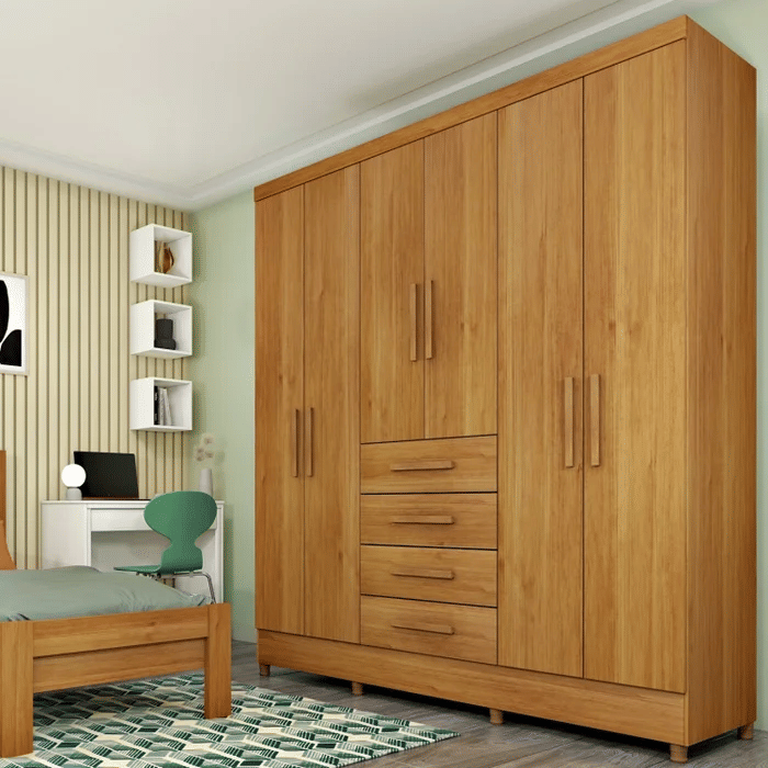 azbil R35TCUA2100 6台セット Guarda-Roupa Casal 6 Portas Tcil Móveis Arizona Cinamomo Tio Dai