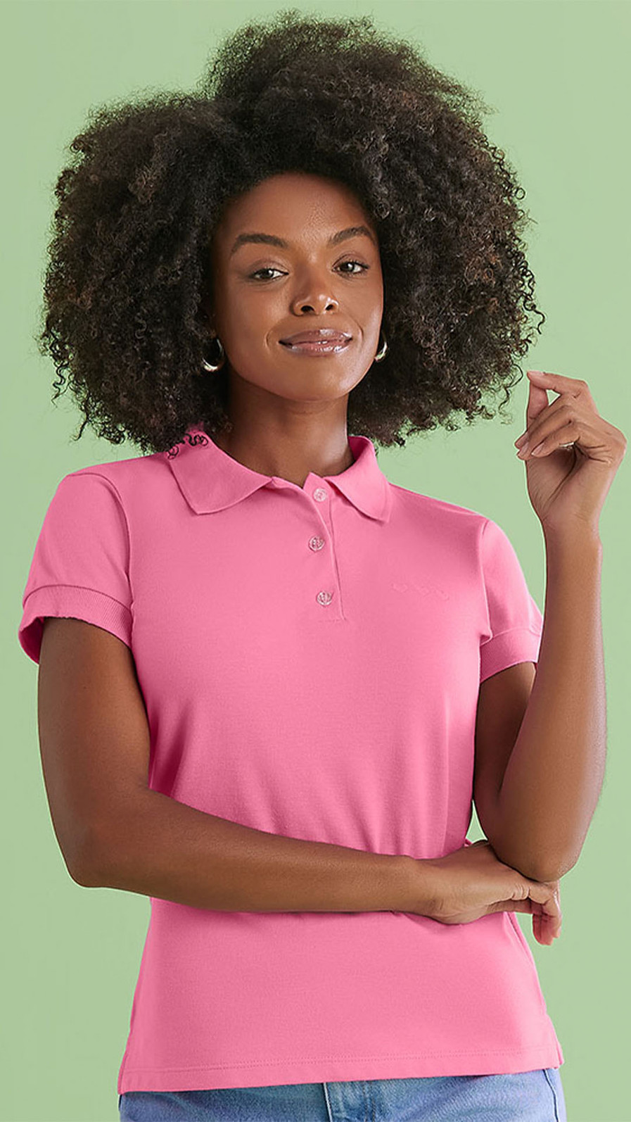 Camisa gola pólo em malha piquet ANGEL Loja Virtual